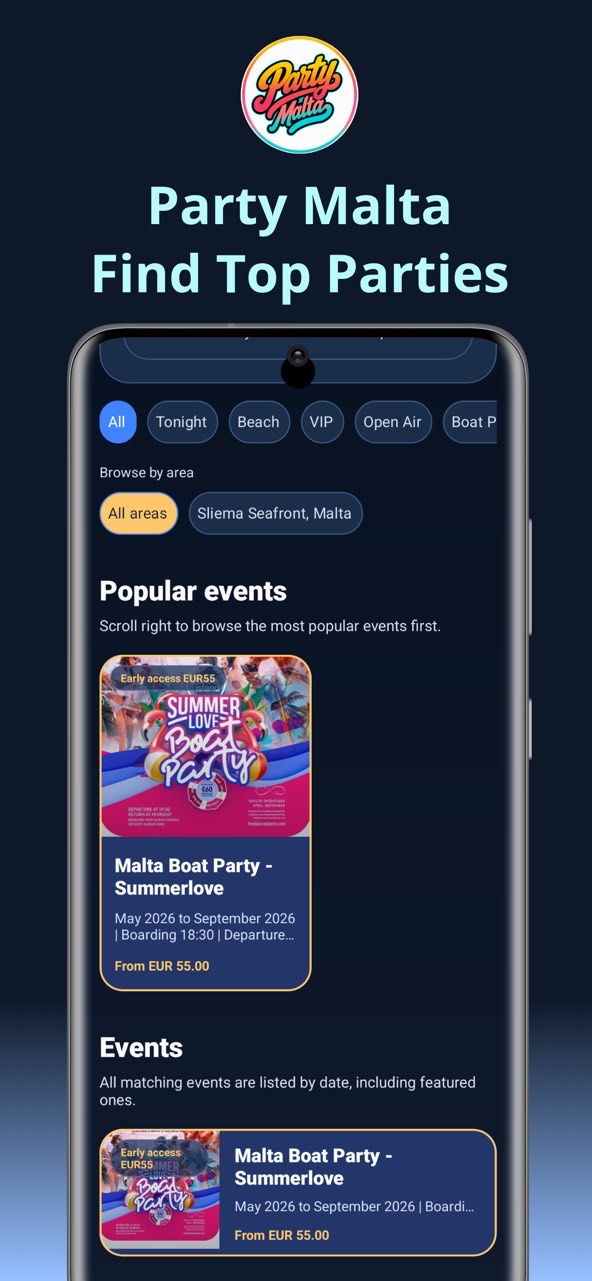 Malta Clubbing app screenshot 1